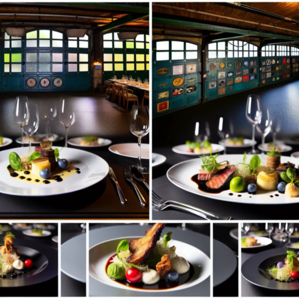 Elegánsan tálalt főételek az AutoFix Garage Hub éttermében