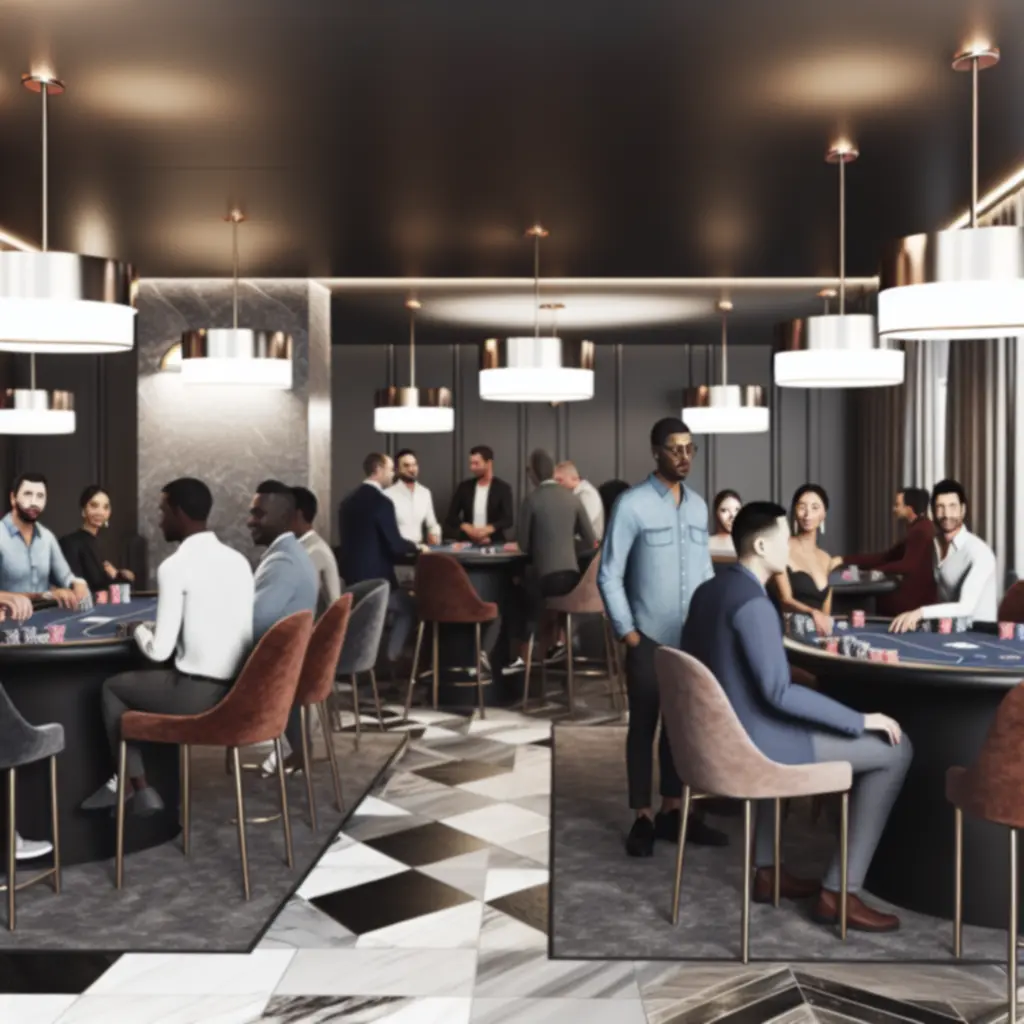 AutoFix Garage Hub modern póker lounge