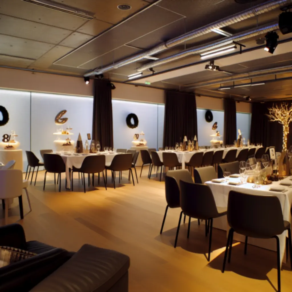 Privát rendezvényre berendezett exkluzív tér az AutoFix Garage Hubban